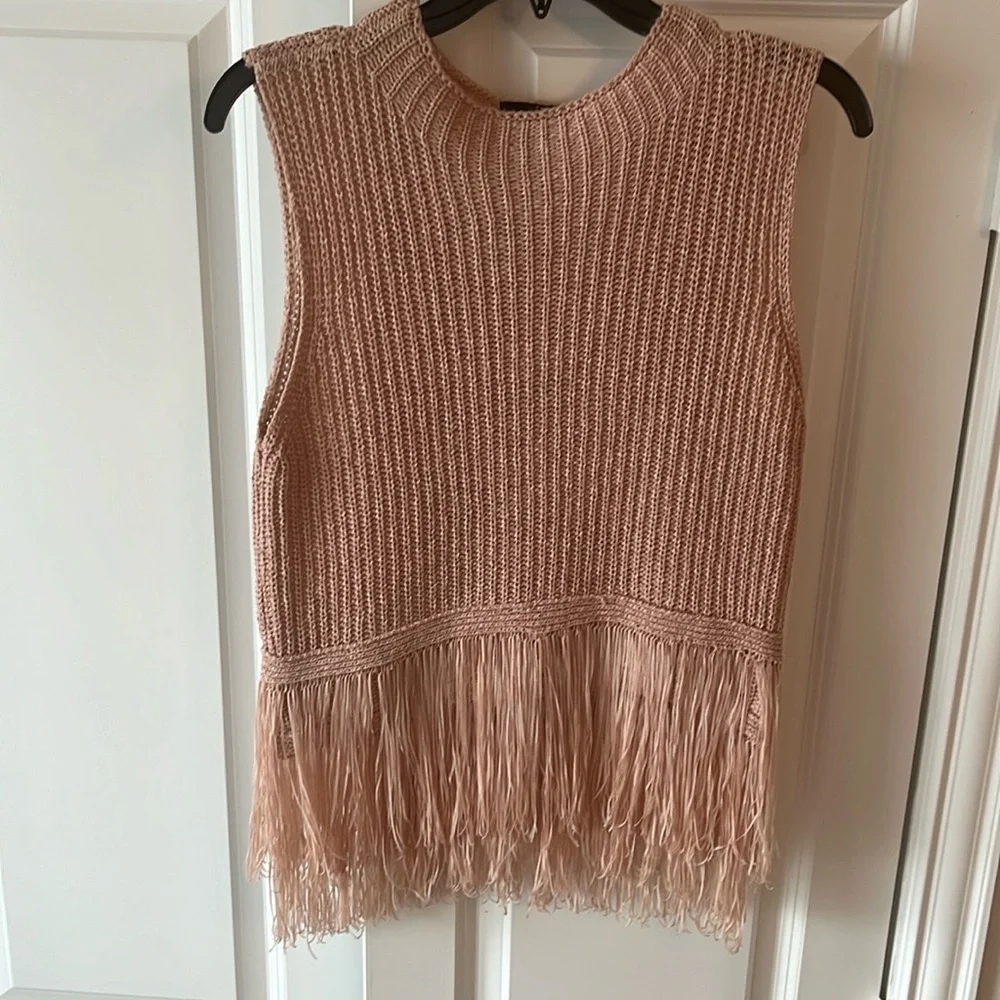 Knitted Fringe Top - Picture 1 of 3